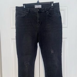 Black Frayed Free People Jeans